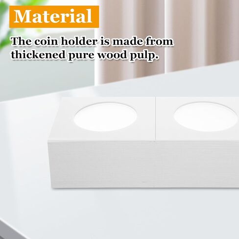 900 قطعة من حامل العملات المعدنية من الورق المقوى 6 أحجام متنوعة حامل مجموعة العملات المعدنية 2 × 2 بوصة حاملات العملات الورقية لمستلزمات جمع العملات المعدنية in Kuwait