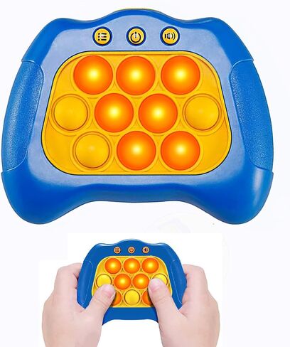 Quick Push Puzzle Game Machine Pop Fidget Light-Up Squeeze Poppet Sensory Toy Educational Push Pop Bubble Toy Stress Relief Party Favors Puzzle Game for Kids Teens Adults （Pink） in Saudi Arabia