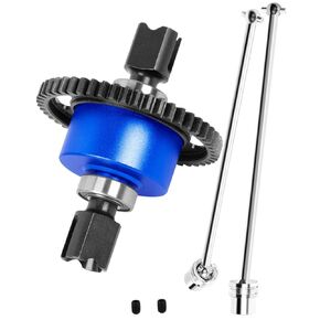 RC Center Drive Shaft CVD & Metal Spur Gear Differential Gears Upgrades Part for 1/8 Kraton 6s,50T Diff Gear Slipper & Steel #45 Center Driveshaft Axles,Red