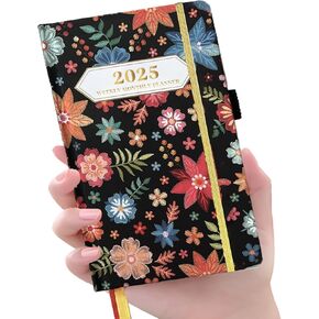 Ymumuda 2025 Pocket Planner, Weekly Monthly Planner 2025, JAN.2025to DEC.2025, 6.4×4", Mini Size for Purse, Easy to Carry, Professional Tight Binding, Small Academic Planner for Women/Girls