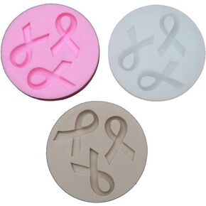 Gray DIY Mold, AIDS Cancer Awareness Bow Keychains Silicone Mold Ribbon Bow Epoxy Resin Molds，Jewelry Casting Supplies，Jewelry Resin Casting Molds, Resin Casting Molds