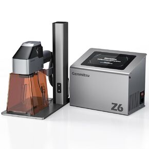 Z6 20W Fiber Laser Engraver, Higher Fiber Power 15000mm/s Speed, 5W Diode Dual Sources, Desktop Integrated Host with Touch Screen, Portable Marking Tool for Jewelry, Metal, Wood, Leather