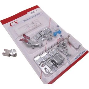 CKPSMS Brand - #P60666+5011L-C Super High Shank Adapter & Feet Set Compatible with/Replacement for Kenmore Brand 158 Series High Shank Sewing Machines