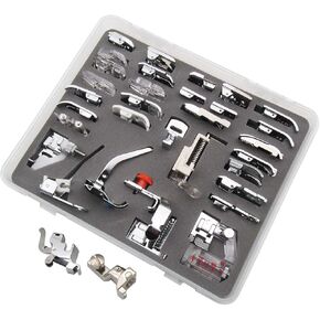 ckpsms Brand - #KP-19031+CY-7300L+0083687000(77#) Presser Foot Set (in Total 34 Pieces) Compatible with Bernina 165,180,185,200,210+
