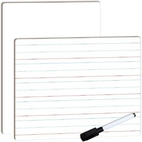 Dry Erase Lined Whiteboard for Kids, White Board with Lines for Writing, Handwriting Practice Board for School and Homeschool Supplies