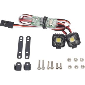 DKKY RC Car Lights LED Spotlights 1/10 Scale RC Crawler Accessories for Axial SCX10 90046 Traxxas TRX4 TRX6 Wraith RR10 MST Redcat Gen8