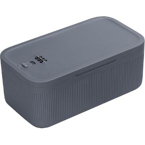 Lockable Storage Box,Medicine Lock Box Travel Case,Refrigerator Bin Container for Food,Medicines,Snacks,Locking Mobile Cell Phone Smart Device Jail,Small Lockbox for Office,Home,School,Father Gift