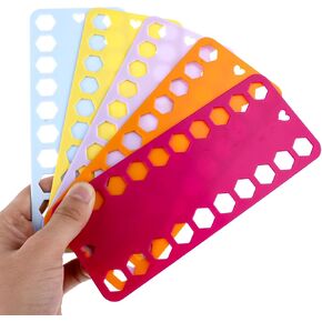5 Pack Embroidery Floss Organizer Cards, Cross Stitch Thread Organizer, Embroidery Thread Holder for Thread Craft DIY Sewing Storage Multicolor