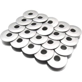 CKPSMS Brand - #KF220530 20PCS L Size Standard Aluminum bobbins Compatible with/Replacement for BARUDAN Brand Beam,Beat Embroidery Machine