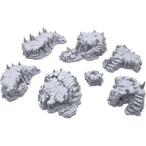 EnderToys Raised Caverns by Printable Scenery, 3D Printed Tabletop RPG Scenery and Wargame Terrain 28mm Miniatures