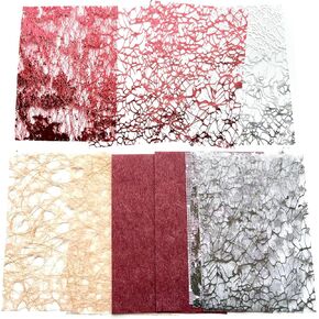 Foil Mesh Textured Scrapbook Paper - 16pcs Junk Journal Supplies Assorted Set Mixed Scrapbooking Materials Cardstock Aesthetic Decoupage Paper for Crafts Planner Collage Embellishments 3.9x5.5 Inch