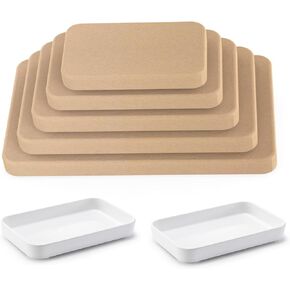 Deep Rectangle Pottery Molds for Handbuilding, 5 Pcs Pottery Forms, Pottery Molds for Clay, Ceramic Molds Slump Molds for Pottery, Plate Pottery Forming Molds