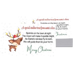 Magic Reindeer Food Gift Tags, Christmas Party Supplies Kids Gift Labels, 15 Pack