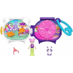 Polly Pocket Cuddly Toys Compact Play Set GYV99 Panda, HRD38