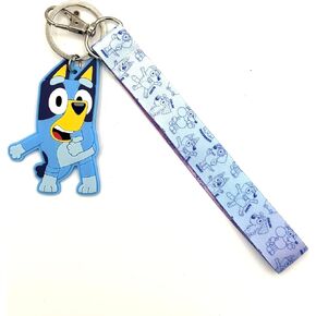 UPD BIuey Wrist Lanyard with Rubber Keychain