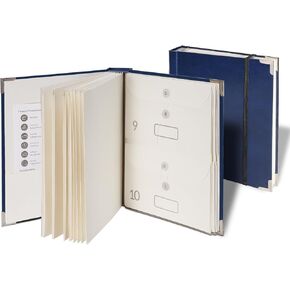 The Folio Document Organizer,Important Document Organizer| Extra Thick Paper,Hard Cardboard Cover,Durable Binder for Office and Home,Birth Certificates, (Light Beige)