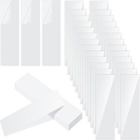 Gueevin 100 Pcs 8.5 x 11 Inch Self Adhesive Display Pockets Peel and Stick Clear Paper Sleeves Wall and Door Communication Clear Adhesive Sheet Protector Letter Size Plastic Adhesive Sheets