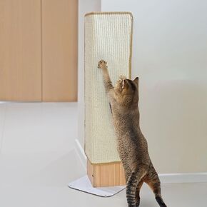 Cat Scratcher, Cat Scratching Post, L-Shape Cat Scratching Pad, 27 Inch Sisal Cat Scratching Ramp, Protecting Furniture Cat Scratching with Catnip, Large