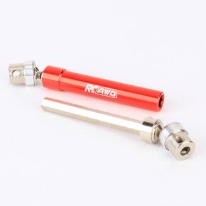 RCAWD Rear Driveshaft Set for LOSI 1/10 Baja Rey Black