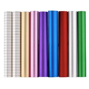 Holographic Glitter Adhesive Vinyl for Crafts, 12" x 12", 7 Assorted Colors with 2 Pieces Transfer Film Compatible with Cricut Silhouette Cameo