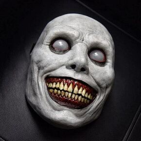 Creepy Halloween Mask - Smiling , Evil Cosplay Scary Mask Halloween Costume Party Props The Evil Cosplay Props