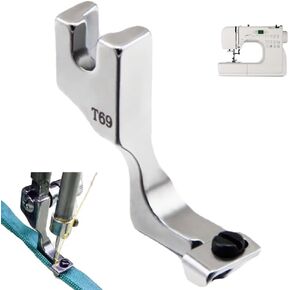 Adjustable Invisible Zipper Guide Presser Foot for Sewing Machines - 2024 New Zipper Foot Attachment for Seam Precision - Compact Size 3.9x2.4x0.8 inches(1pcs)