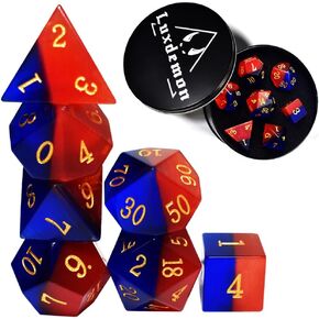 Starry Gemstone D&D Dice Set,Blue Sandstone ERPG Game Dice.Magic The Gathering Dice Set,DND Dice Sets in Saudi Arabia