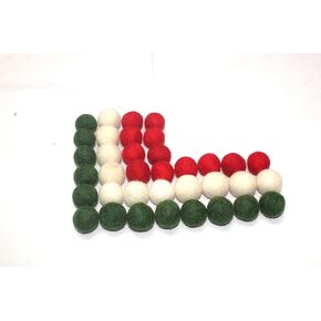 Felt Pom Poms - Wool Felt Balls - 10 Vibrant Colors - 40 Pieces - 2cm (~0.8 inch) Size Each - Craft - DIY - Handmade 100% New Zealand Wool