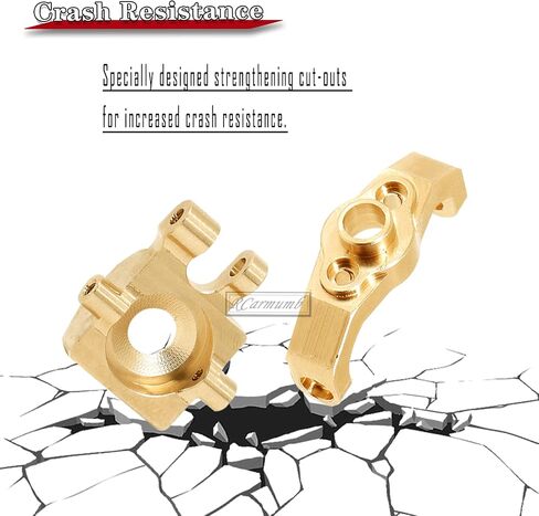 RC Upgrades Parts for 1/18 TRX4M,Brass Steering Blocks Knuckle & Caster Blocks C-Hubs Hops Up for 1/18 TRX4M RC Crawler,Brass in Saudi Arabia