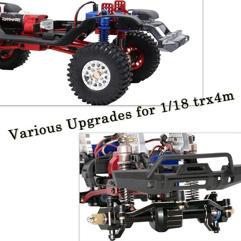 RC Upgrades Parts for 1/18 TRX4M,Brass Steering Blocks Knuckle & Caster Blocks C-Hubs Hops Up for 1/18 TRX4M RC Crawler,Brass in Saudi Arabia