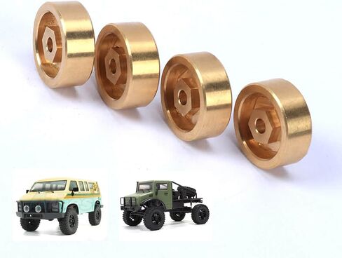 RCAWD 46g محولات محور العجلة النحاسية الكاملة المرجحة لـ Hobby Plus CR-18P Rock Van، T-Hunter، Trail Hunter ترقيات الأجزاء in Saudi Arabia