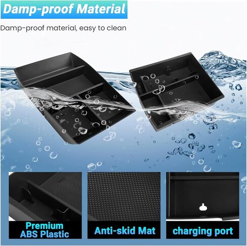 Center Console Organizer Compatible with 2025 Camry Accessories, Armrest Storage Box Glove Organizer Tray Secondary Insert with Coin and Sunglasses Holder in Saudi Arabia