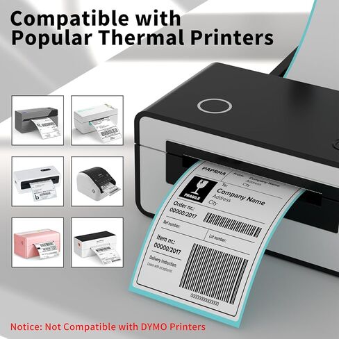 Direct Thermal Label Roll Shipping Labels 4" x 6" Thermal Printer Paper - Zebra Rollo Compatible, 250 Labels Per Roll (Permanent Adhesive & Perforated) in Saudi Arabia