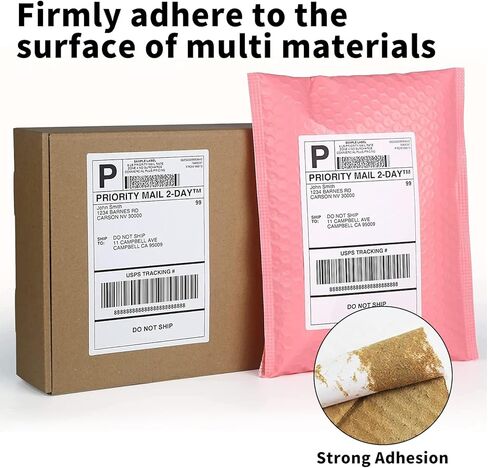 Direct Thermal Label Roll Shipping Labels 4" x 6" Thermal Printer Paper - Zebra Rollo Compatible, 250 Labels Per Roll (Permanent Adhesive & Perforated) in Saudi Arabia
