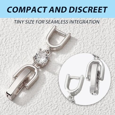 3pcs Necklace Bracelet Extenders - Gold/Silver/Rose Gold Plated Crystal Rhinestone Foldover Clasp Set - Jewelry Making Extensions in Kuwait