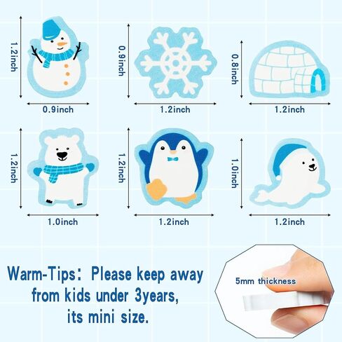 Haooryx Christmas Winter Owl Erasers - 60pcs Cute Owl Mini Erasers Bulk Kids Novelty Winter Owl Pencil Erasers Cartoon Animals Desk Pet Student Homework Rewards Classroom Prizes Holiday Party Gifts in Kuwait