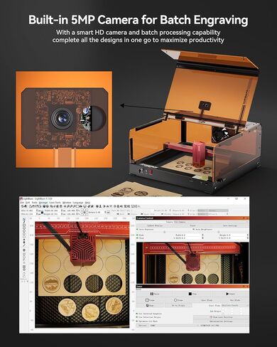 ATOMSTACK A24 Ultra 24000mW Output Laser Engraving Machine for Bulk Engraving Cutting with Enclosure Camera Engraving Machine for Wood Acrylic Leather Stone Metal with B3 Enclosure in Saudi Arabia