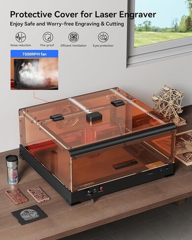 ATOMSTACK A24 Ultra 24000mW Output Laser Engraving Machine for Bulk Engraving Cutting with Enclosure Camera Engraving Machine for Wood Acrylic Leather Stone Metal with B3 Enclosure in Saudi Arabia