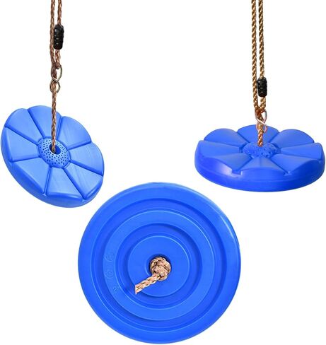 IFOYO Tree Swing Disc, Rope Swing Round Kids Swing Seat Strong Disc Swing for Outdoor Backyard Playground Holds 220lbs/100kg for 3-10 Years Kids Children, Yellow in Saudi Arabia