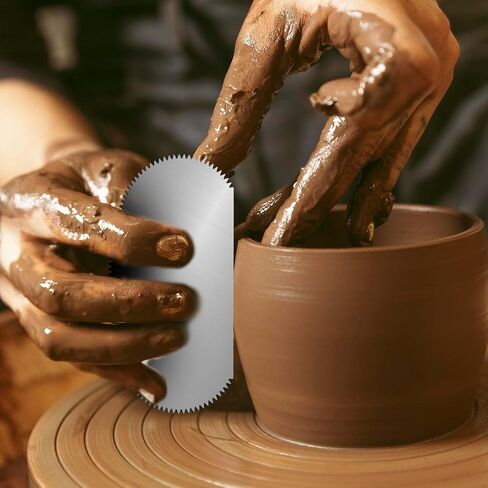 أدوات الفخار مسننة مكشطة المطاط الطين الأضلاع الفولاذ المقاوم للصدأ النحت النمذجة القاطع مكشطة الحرف أداة السيراميك النحت أدوات مجموعات للنحت التركيب الفنانين النمذجة الفخار in Saudi Arabia