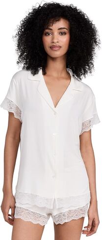 Eberjey Women's Malou Lace Shorts PJ Set in Kuwait