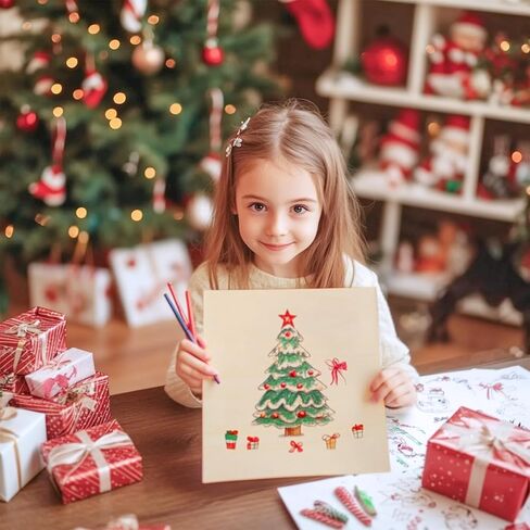 Wooden Canvas Panels Board 12x12 Inch-Square Wooden Panels Art Wood Boards for DIY Painting Crafts Christmas Supplies in Saudi Arabia
