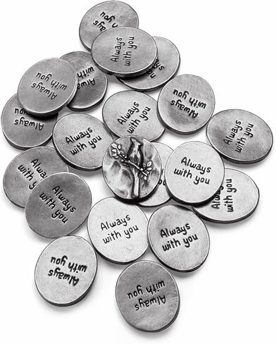 Cardinal Memorial Coin - Vintage Funeral Keepsakes for in Memory of Loved Ones - Pocket Angel Tokens Wedding Presents Remembrance Gifts (Silver/20pcs) in Saudi Arabia