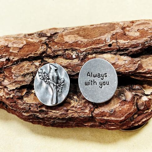 Cardinal Memorial Coin - Vintage Funeral Keepsakes for in Memory of Loved Ones - Pocket Angel Tokens Wedding Presents Remembrance Gifts (Silver/20pcs) in Saudi Arabia