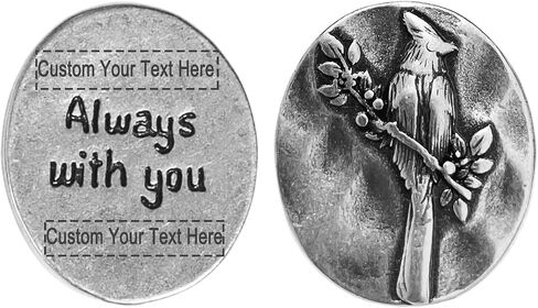 Cardinal Memorial Coin - Vintage Funeral Keepsakes for in Memory of Loved Ones - Pocket Angel Tokens Wedding Presents Remembrance Gifts (Silver/20pcs) in Saudi Arabia