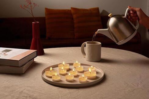 Bolsius Tealight Candles - Clear Cup - White - Box of 24 Transparent Tealights - Long Burning Time of 6 Hours - Interior Decoration - Unscented - Smokeless - Includes Natural Vegan Wax - No Palm Oil in Saudi Arabia