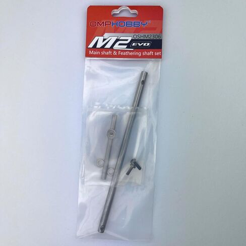 قطع غيار طائرات الهليكوبتر OMPHOBBY M2 EVO OSHM2306 مجموعة عمود الريش الرئيسي والريش بديل أصلي لملحقات طائرات الهليكوبتر OMP Hobby M2-EVO RC قطع غيار in Kuwait