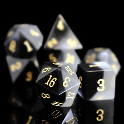 Starry Gemstone D&D Dice Set,Blue Sandstone ERPG Game Dice.Magic The Gathering Dice Set,DND Dice Sets in Saudi Arabia