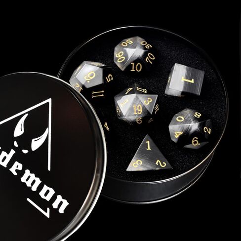 Starry Gemstone D&D Dice Set,Blue Sandstone ERPG Game Dice.Magic The Gathering Dice Set,DND Dice Sets in Saudi Arabia