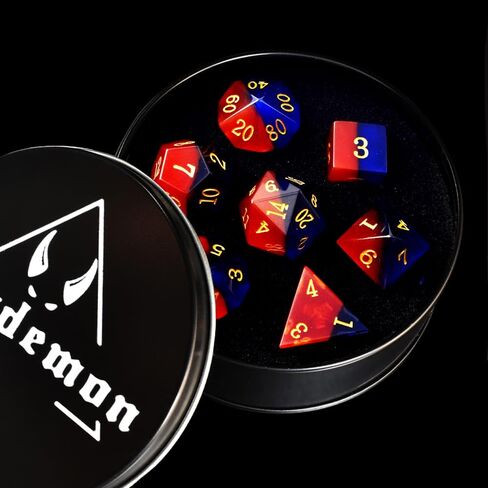 Starry Gemstone D&D Dice Set,Blue Sandstone ERPG Game Dice.Magic The Gathering Dice Set,DND Dice Sets in Saudi Arabia